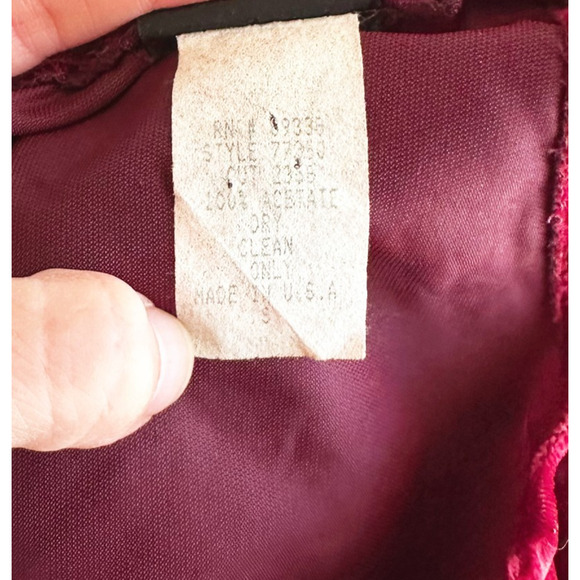 VTG 90s Morbid Threads Velvet Dress Small Gothic Renaissance Regancycore Costume - Picture 6 of 10